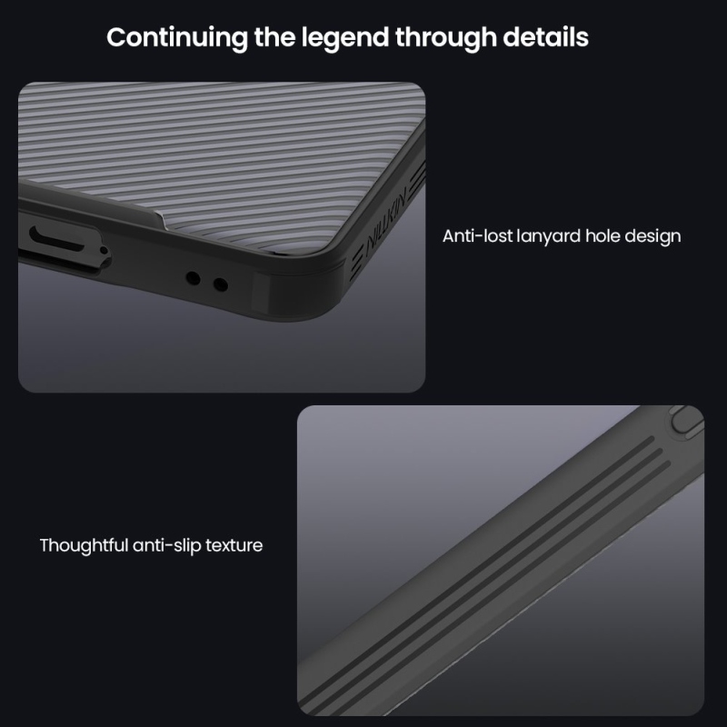 Nillkin CamShield PRO hátlap Samsung Galaxy S26+ átlátszó fekete