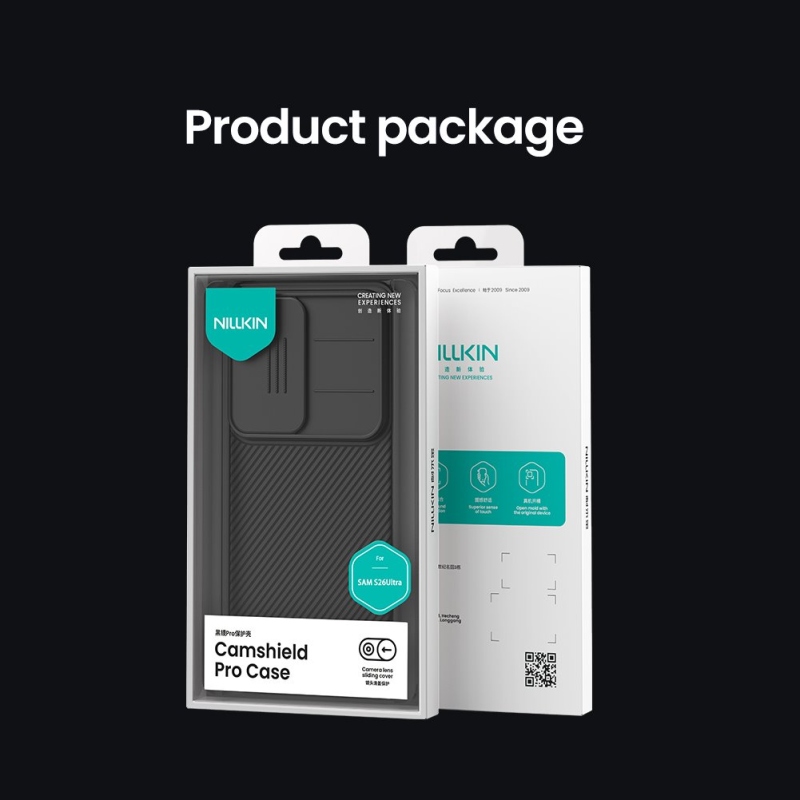 Nillkin CamShield PRO hátlap a Samsung Galaxy S26 Ultra Fekete számára