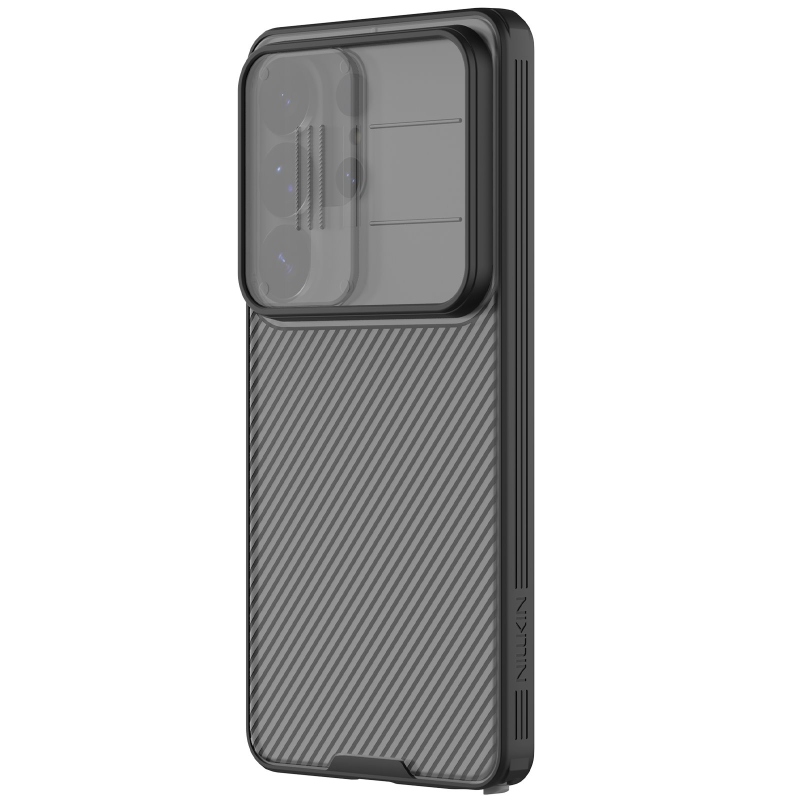 Nillkin CamShield PRO hátlap a Samsung Galaxy S26 Ultra átlátszó fekete színű készülékhez