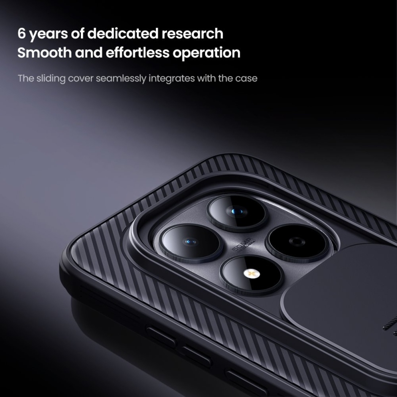 Nillkin CamShield PRO hátlap Xiaomi Redmi Note 15 Pro 5G fekete színű hátlaphoz