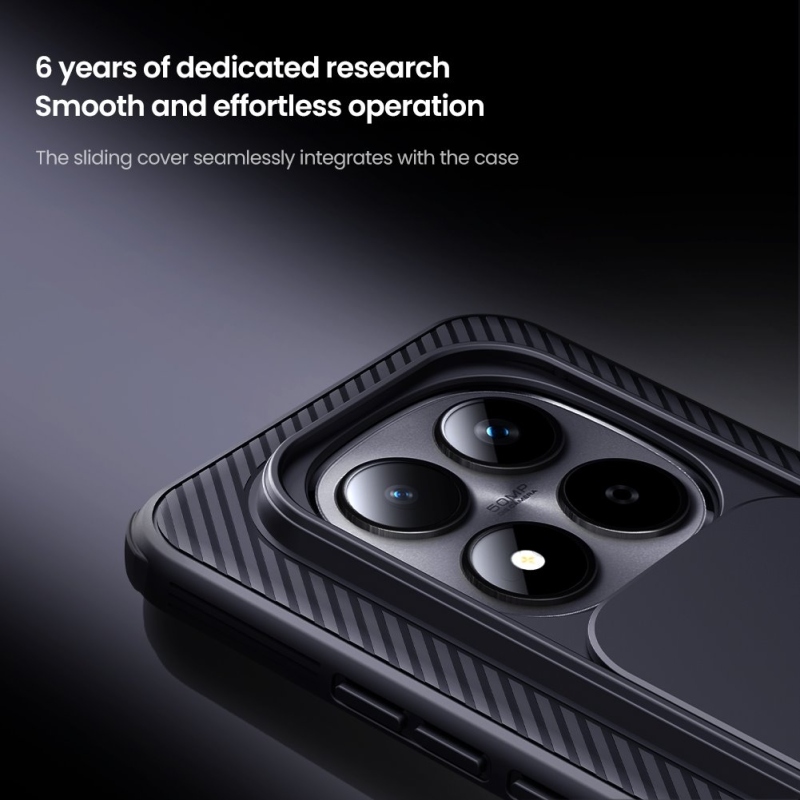 Nillkin CamShield PRO hátlap a Xiaomi Redmi Note 15 Pro+ 5G fekete számára