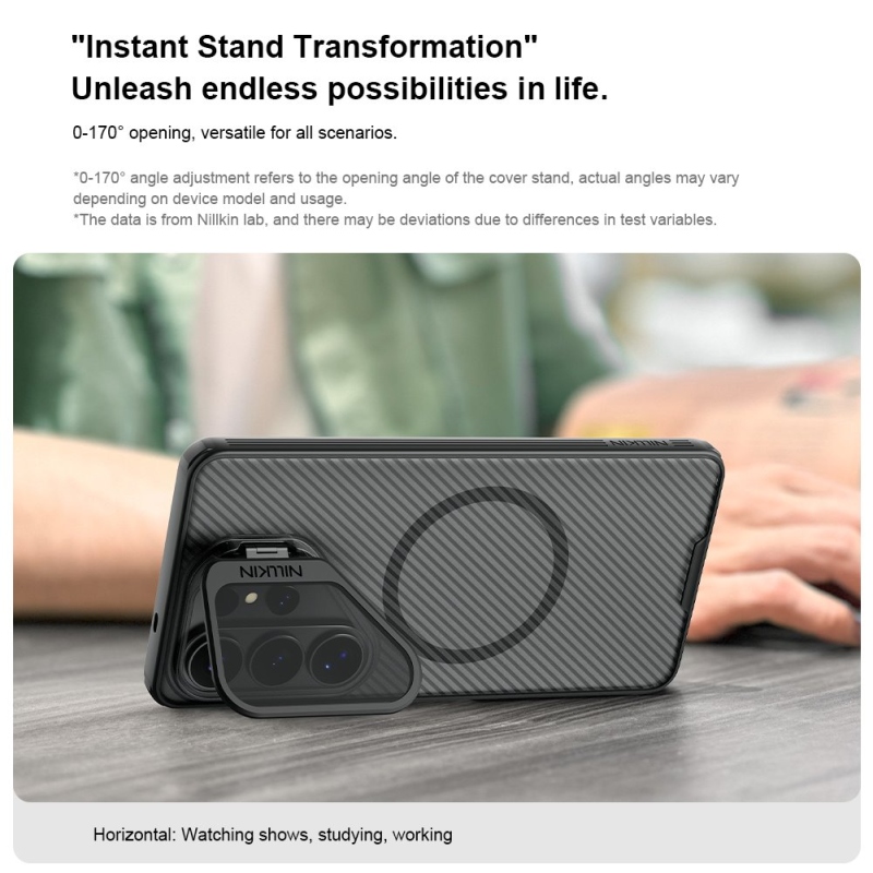 Nillkin CamShield Prop mágneses (átlátszó lencse) hátlap Samsung Galaxy S26 Ultra átlátszó Fekete