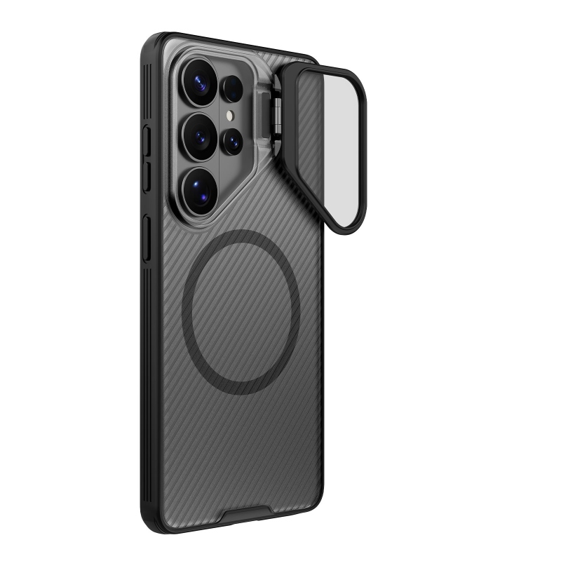 Nillkin CamShield Prop mágneses (átlátszó lencse) hátlap Samsung Galaxy S26 Ultra átlátszó Fekete