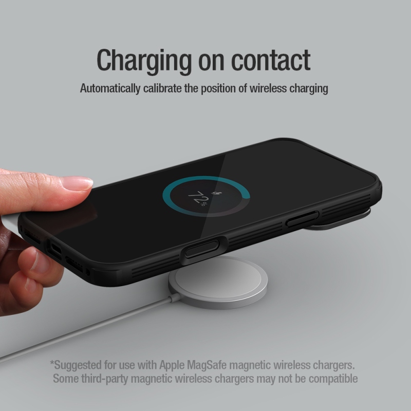 Nillkin CamShield Prop mágneses hátlap Apple iPhone 17 Pro Max készülékhez Fekete