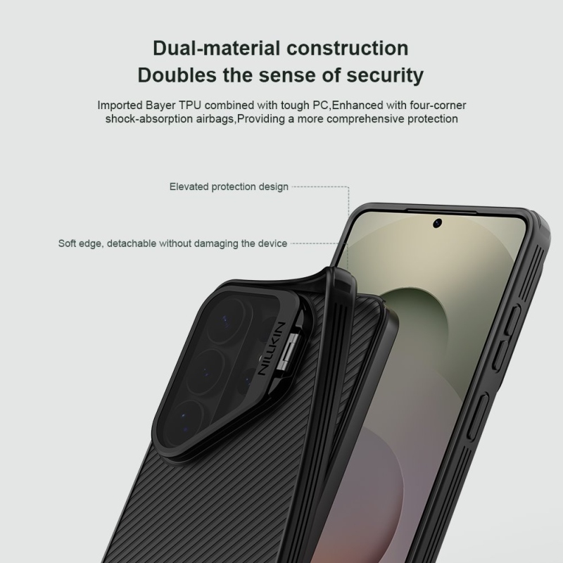 Nillkin CamShield Prop mágneses hátlap Samsung Galaxy S26 Ultra fekete