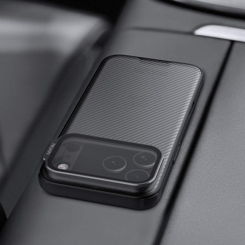 Nillkin CamShield támasz hátsó borító Apple iPhone 17 Pro Max átlátszó fekete