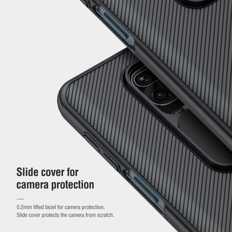 Nillkin CamShield hátlap Xiaomi Redmi Note 9 Pro/9S/9 Pro Max fekete