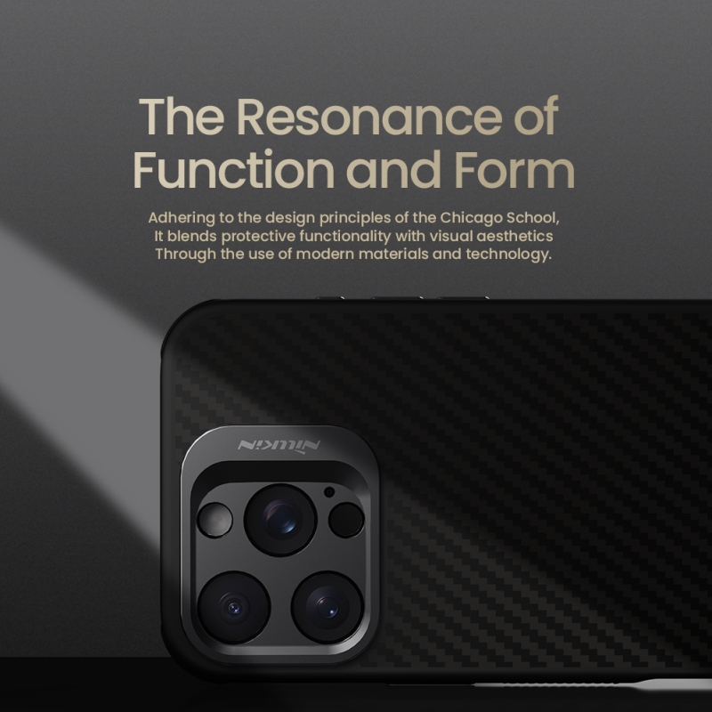 Nillkin CarboProp Aramid mágneses hátlap Apple iPhone 16 Pro készülékhez, fekete