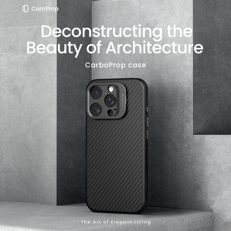 Nillkin CarboProp Aramid mágneses hátlap Apple iPhone 16 Pro készülékhez, fekete