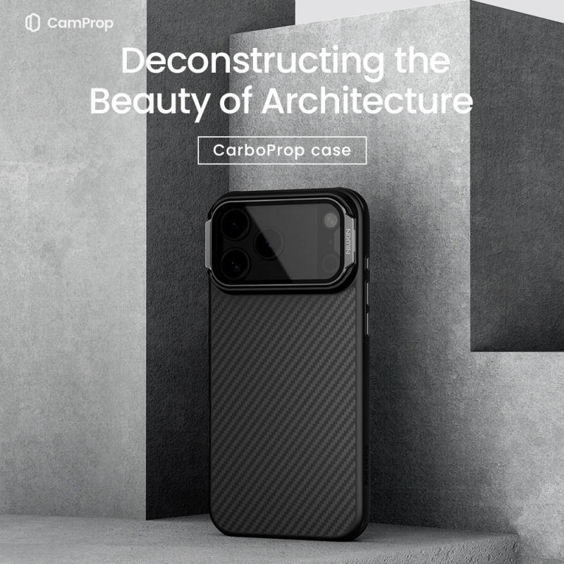Nillkin CarboProp Aramid mágneses hátlap Apple iPhone 17 Pro Max készülékhez Fekete