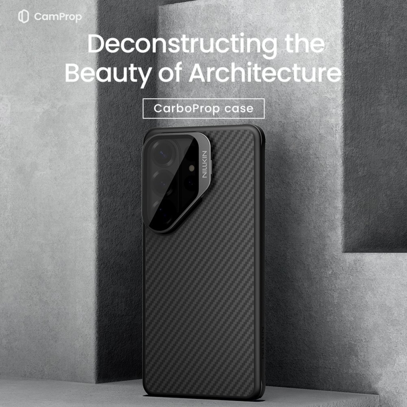 Nillkin CarboProp Aramid mágneses hátlap Samsung Galaxy S26 Ultra fekete/átlátszóhoz