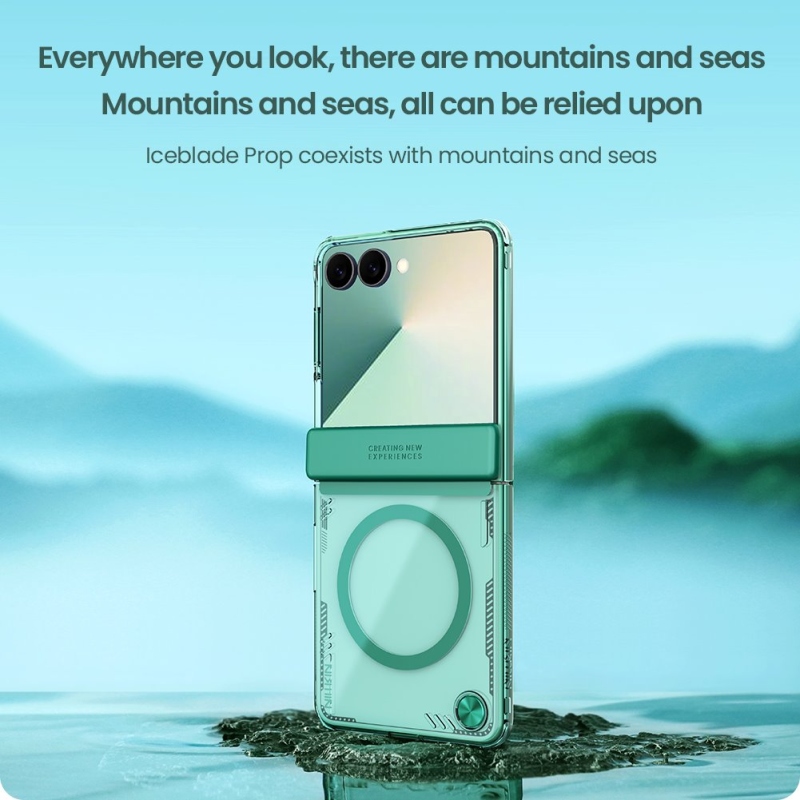 Nillkin Iceblade mágneses borító Samsung Galaxy Z Flip 7 Fekete