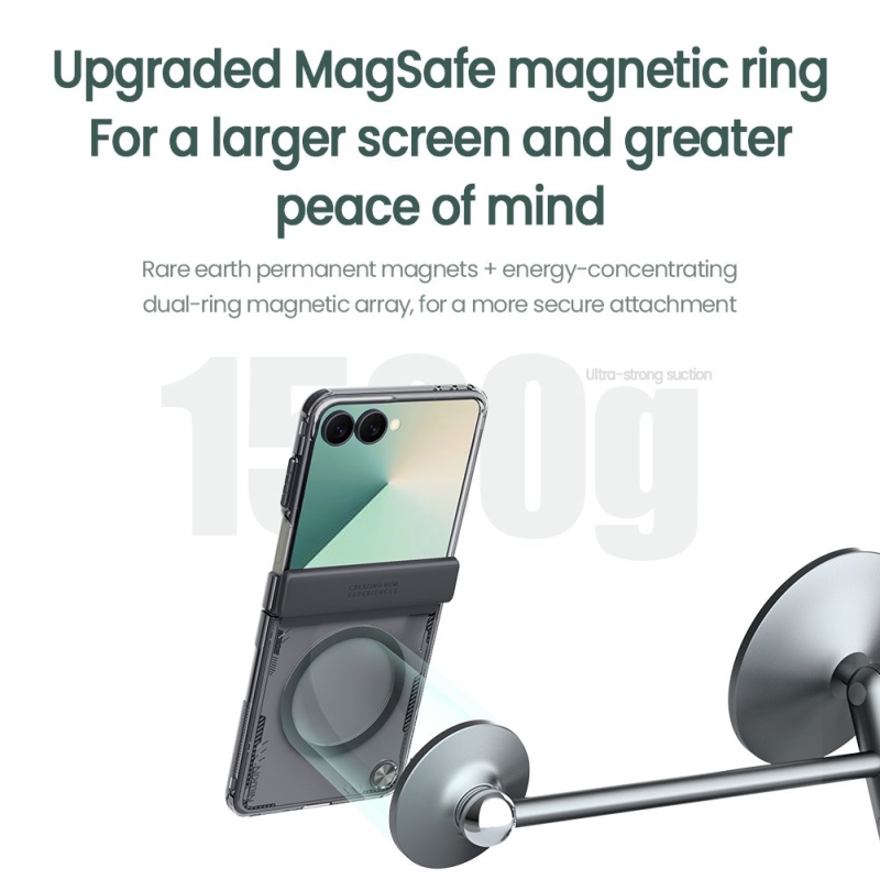 Nillkin Iceblade mágneses tok Samsung Galaxy Z Flip 7 készülékhez, zöld