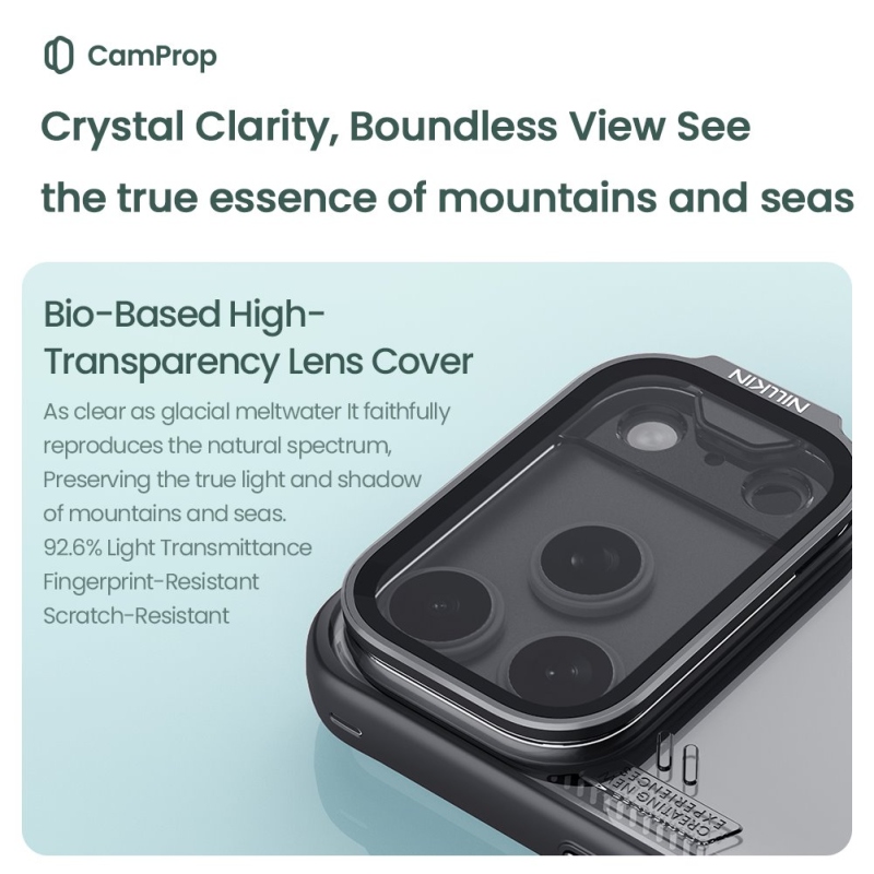 Nillkin Iceblade kelléktámasz Apple iPhone 17 Pro sötét éjszakai fekete