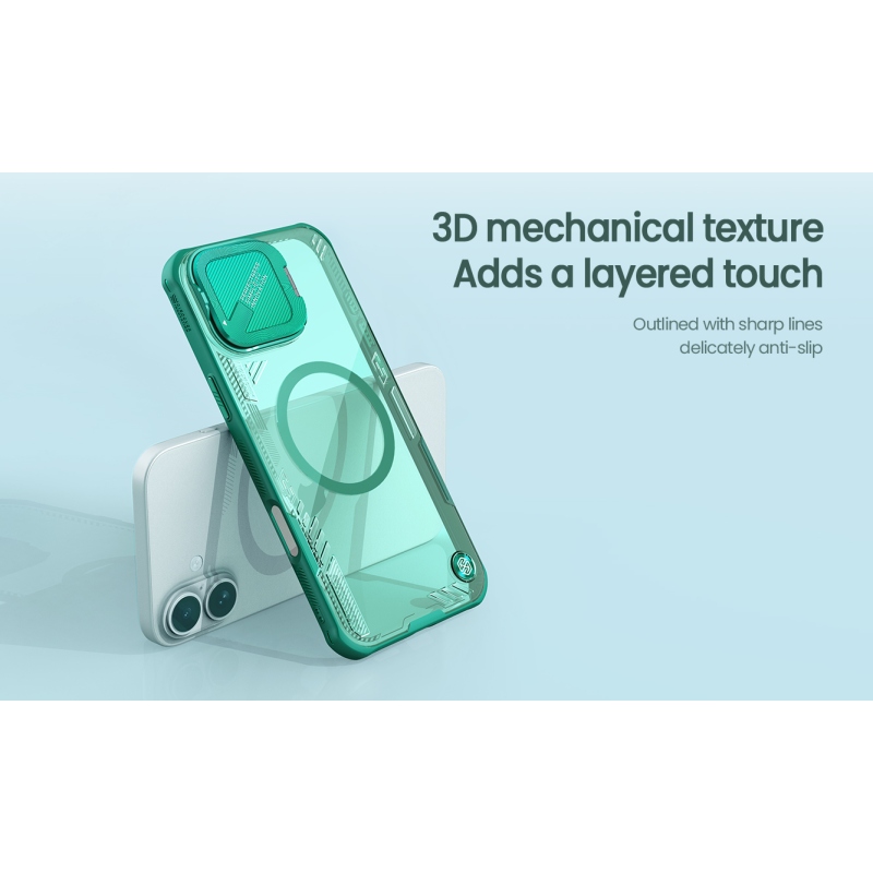 Nillkin Iceblade Prop mágneses borító Apple iPhone 16-hoz Fekete