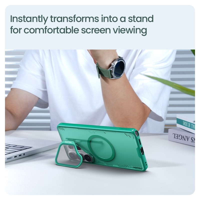 Nillkin Iceblade Prop mágneses borító Samsung Galaxy S26 Ultra Dark Night fekete