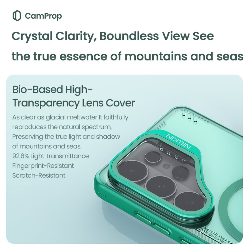 Nillkin Iceblade Prop mágneses borító Samsung Galaxy S26 Ultra Green készülékhez