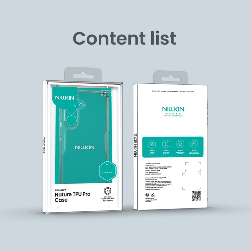 Nillkin Nature TPU PRO Cover for Samsung Galaxy S26+ átlátszó