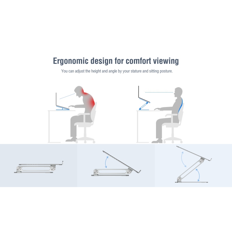 Nillkin ProDesk állítható laptop állvány szürke