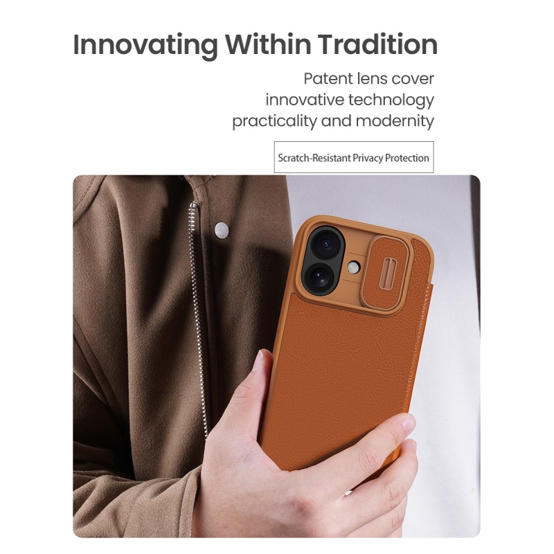 Nillkin Qin Book PRO tok Apple iPhone 17 barna