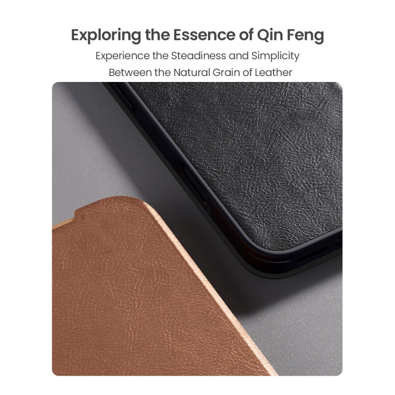 Nillkin Qin Book PRO tok az Apple iPhone 17 Pro Max készülékhez Fekete