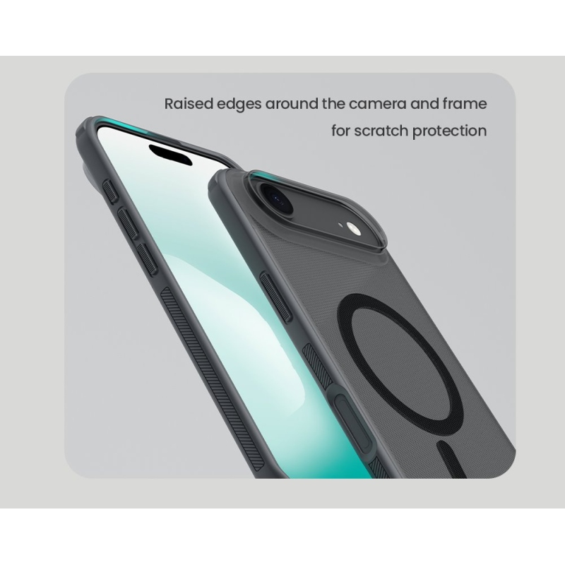 Nillkin Super Frosted PRO mágneses hátlap az Apple iPhone Air készülékhez Átlátszó fekete