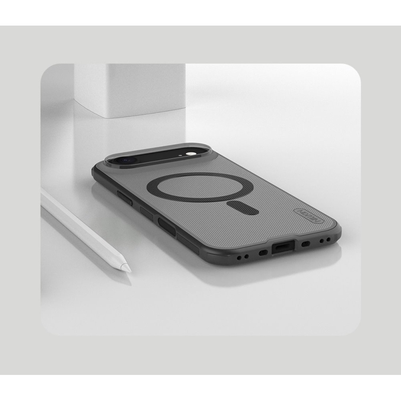 Nillkin Super Frosted PRO mágneses hátlap az Apple iPhone Air készülékhez Átlátszó fekete