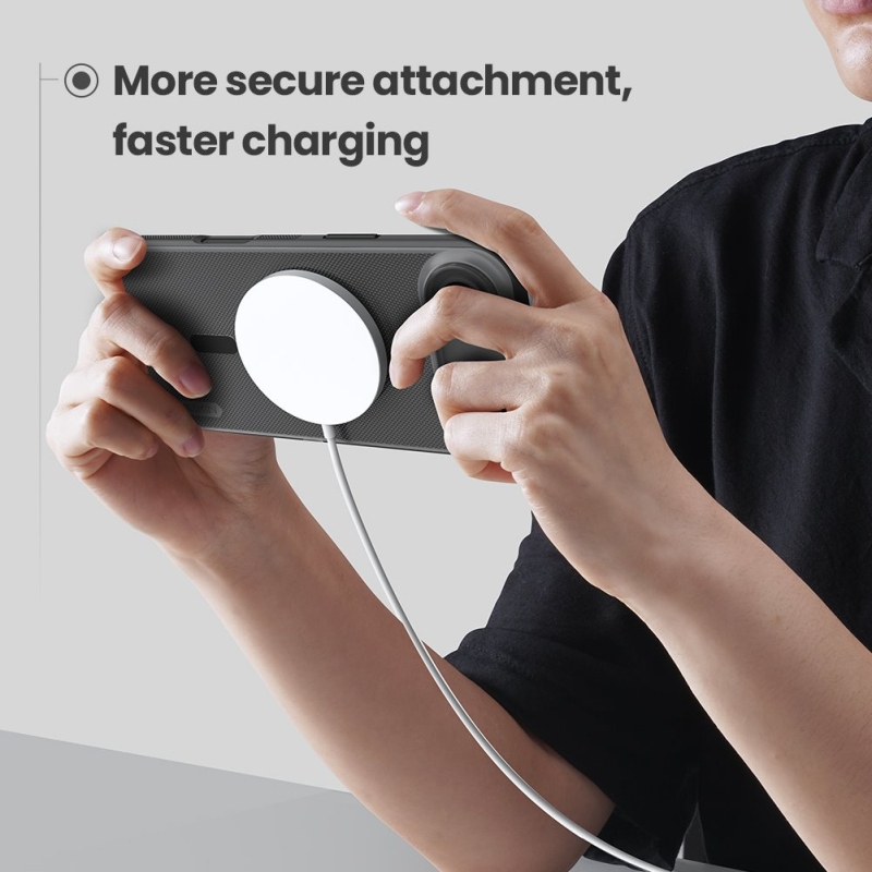 Nillkin Super Frosted PRO mágneses hátlap az Apple iPhone Air készülékhez Átlátszó fekete