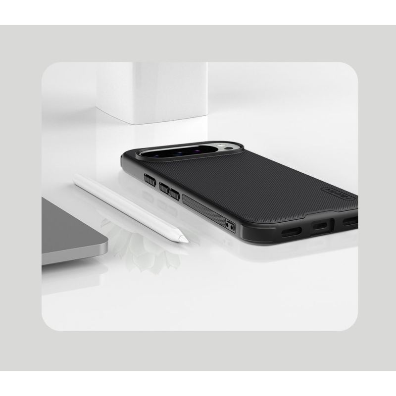 Nillkin Super Frosted PRO mágneses hátlap a Google Pixel 10/10 Pro-hoz Fekete