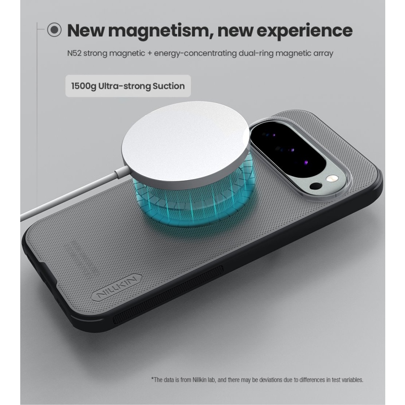 Nillkin Super Frosted PRO mágneses hátlap a Google Pixel 10 Pro XL-hez átlátszó fekete színben