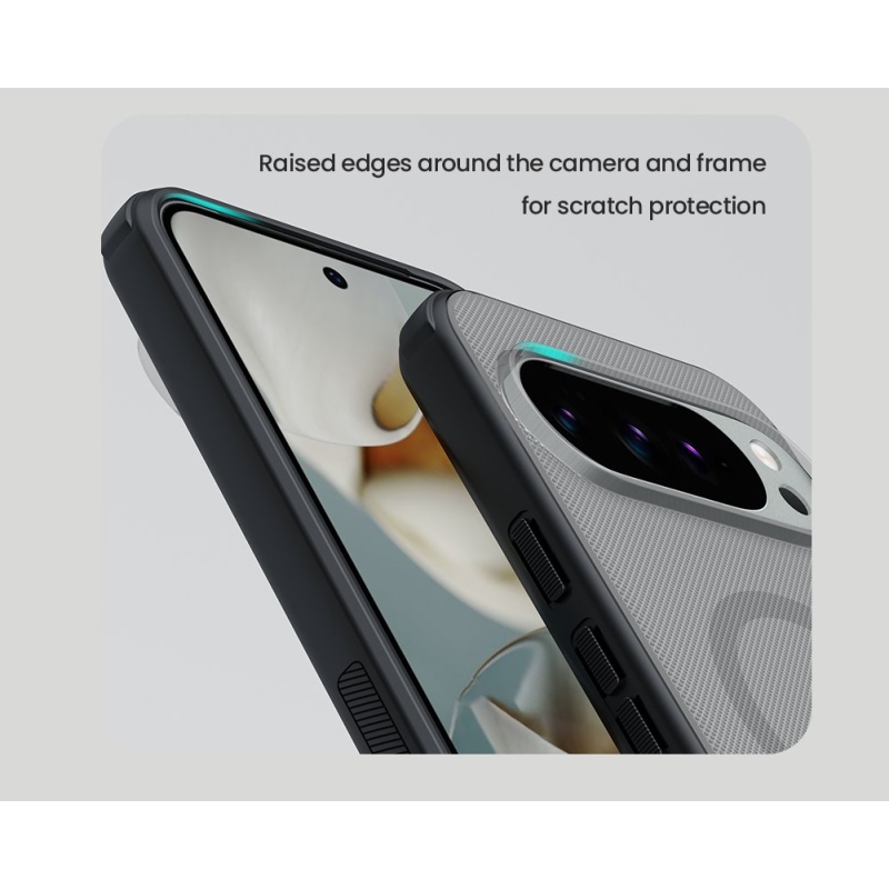 Nillkin Super Frosted PRO mágneses hátlap a Google Pixel 10 Pro XL-hez átlátszó fekete színben