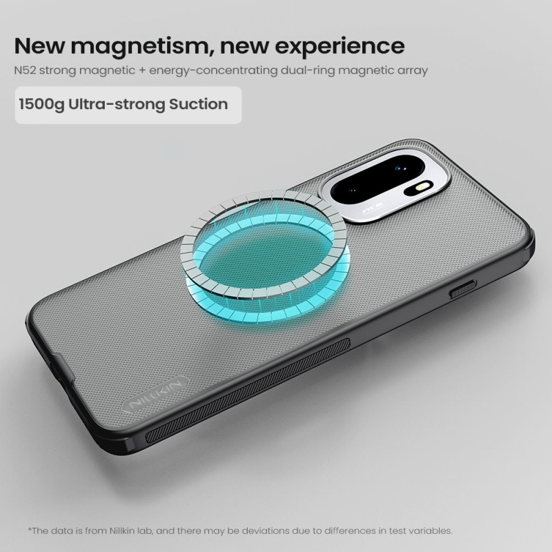 Nillkin Super Frosted PRO mágneses hátsó borítás OnePlus 15R átlátszó fekete