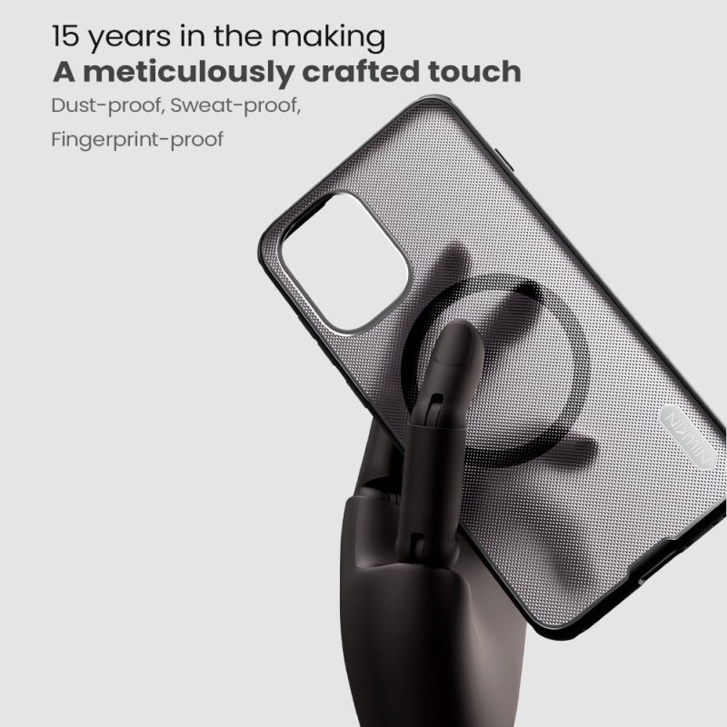 Nillkin Super Frosted PRO mágneses hátsó borítás OnePlus 15R átlátszó fekete