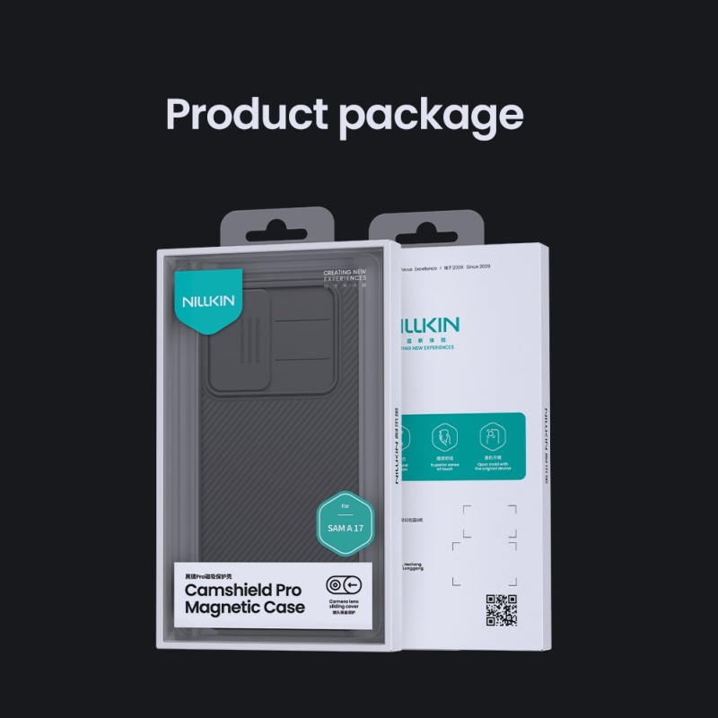 Nillkin Super Frosted PRO mágneses hátlap a Samsung Galaxy A17 5G fekete színű készülékhez