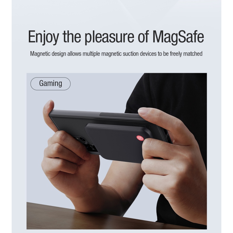 Nillkin Super Frosted PRO mágneses hátlap a Samsung Galaxy S23 Ultra Black számára