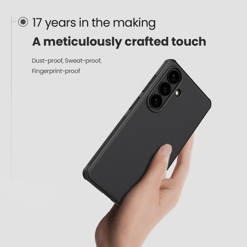 Nillkin Super Frosted PRO mágneses hátlap Samsung Galaxy S26-hoz Fekete