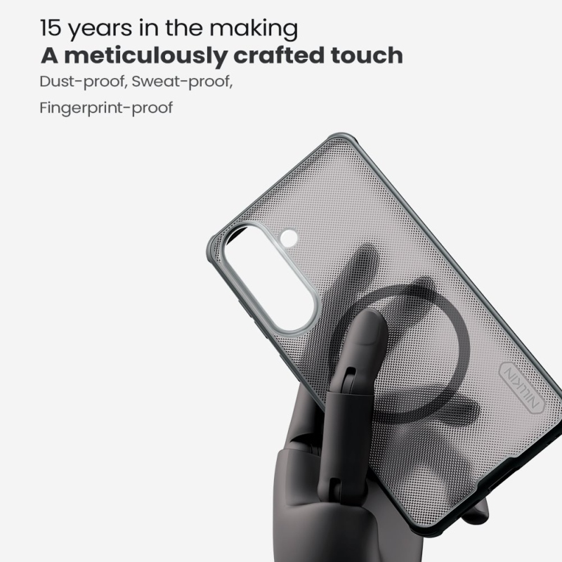 Nillkin Super Frosted PRO mágneses hátlap Samsung Galaxy S26-hoz átlátszó fekete