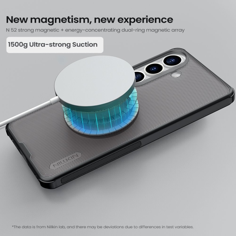 Nillkin Super Frosted PRO mágneses hátlap Samsung Galaxy S26-hoz átlátszó fekete