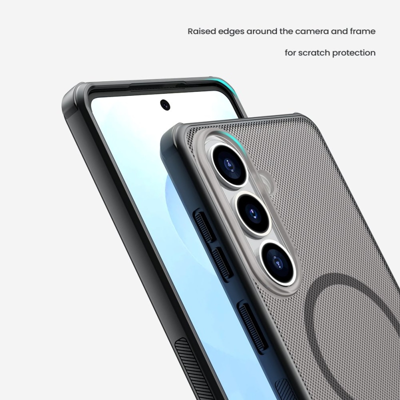 Nillkin Super Frosted PRO mágneses hátlap Samsung Galaxy S26-hoz átlátszó fekete