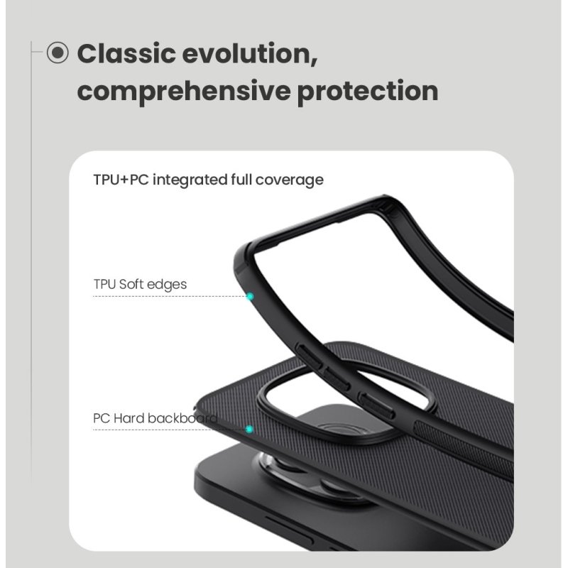 Nillkin Super Frosted PRO mágneses hátlap Xiaomi Redmi Note 15 Pro 5G Fekete