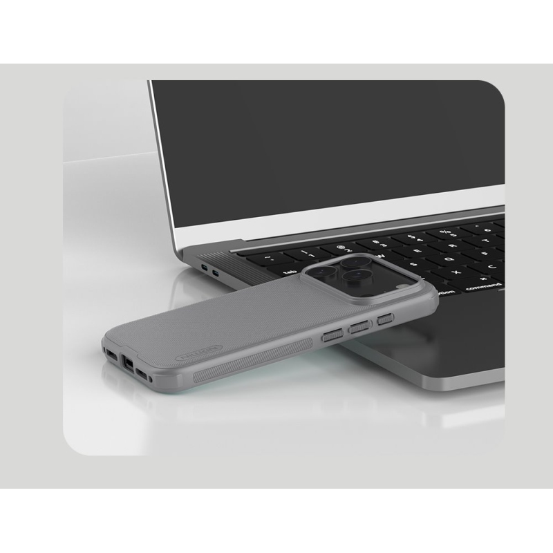 Nillkin Super Frosted PRO hátlap az Apple iPhone 17 Pro készülékhez Titánium szürke