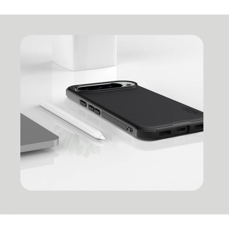 Nillkin Super Frosted PRO hátlap a Google Pixel 10/10 Pro számára Fekete