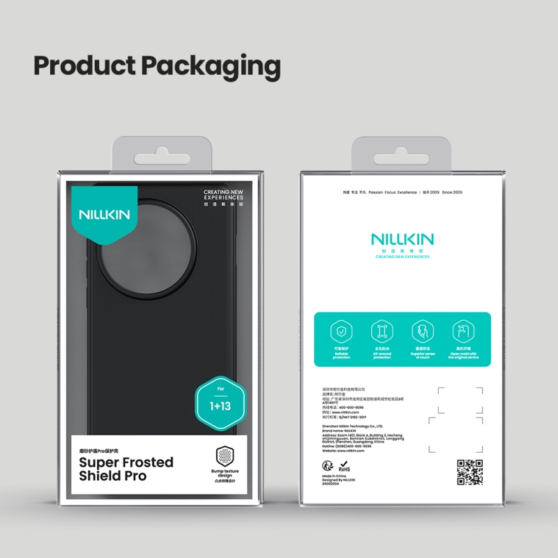 Nillkin Super Frosted PRO hátlap a OnePlus 13-hoz Fekete