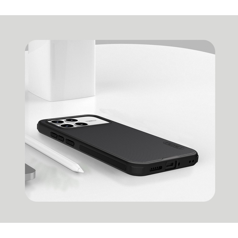 Nillkin Super Frosted PRO hátlap Poco F8 Pro-hoz, fekete