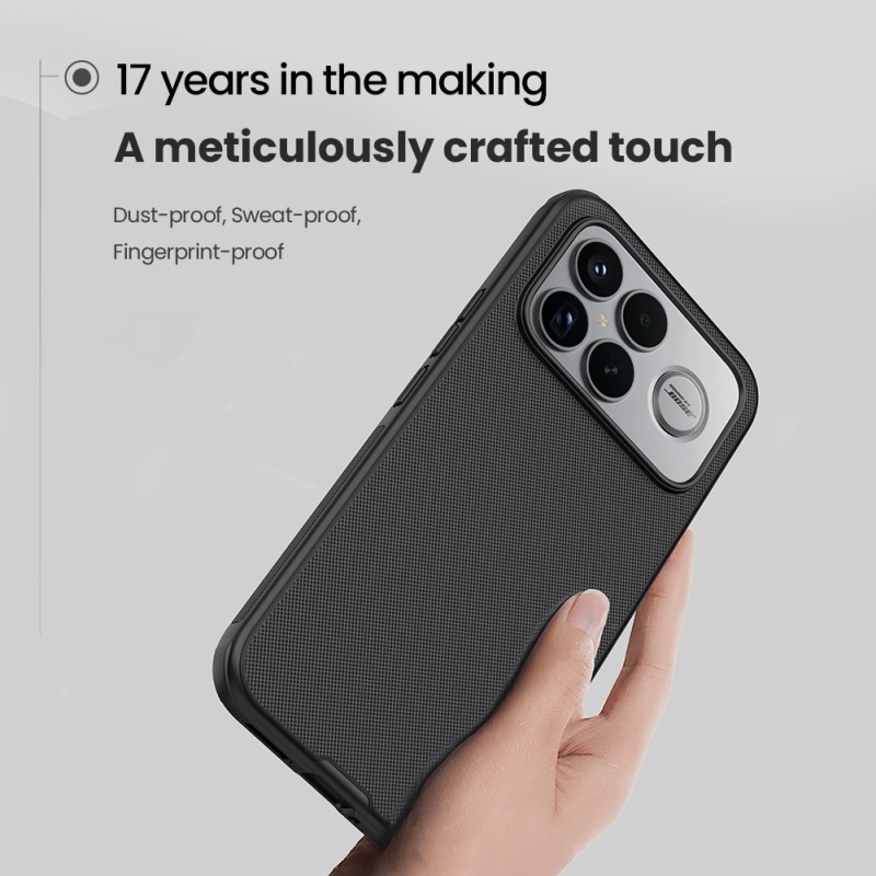 Nillkin Super Frosted PRO hátlap Poco F8 Ultra készülékhez, fekete