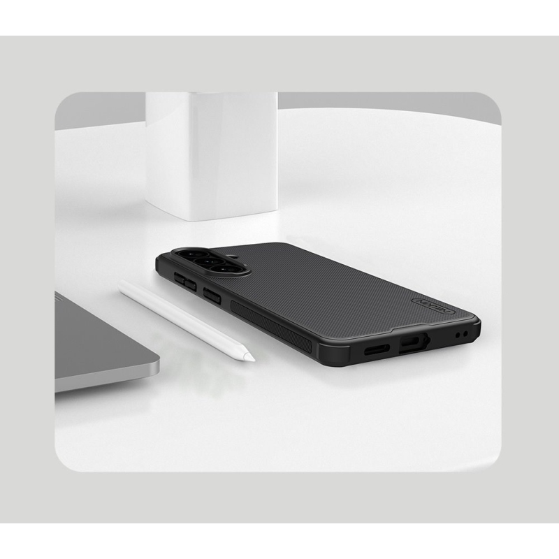 Nillkin Super Frosted PRO hátlap a Samsung Galaxy S26 készülékhez Fekete