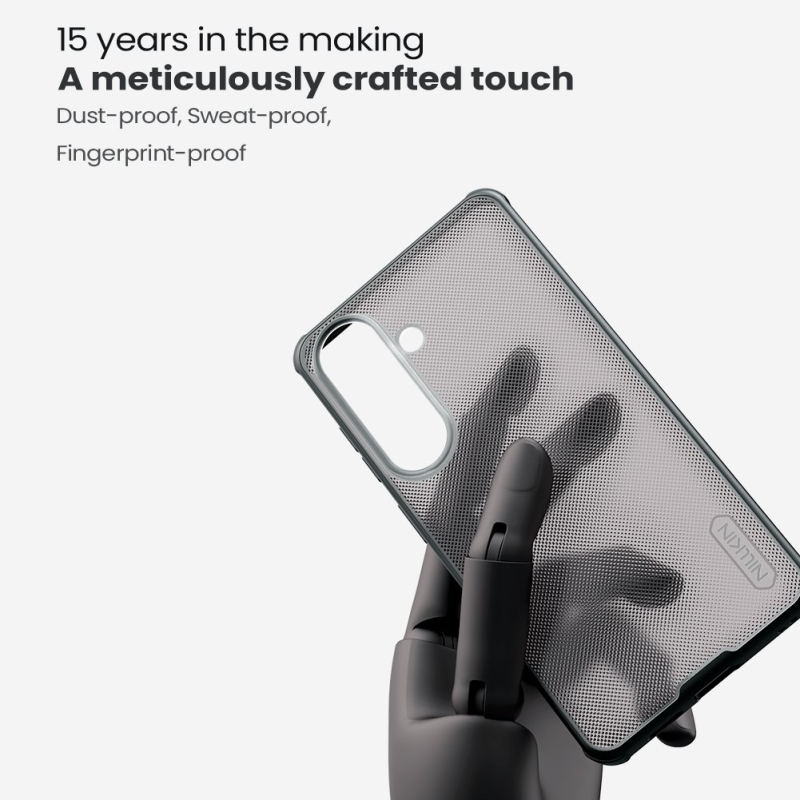 Nillkin Super Frosted PRO hátlap a Samsung Galaxy S26-hoz Átlátszó fekete