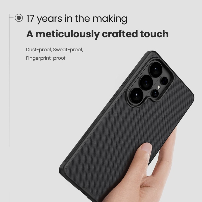 Nillkin Super Frosted PRO hátlap a Samsung Galaxy S26 Ultra Fekete számára