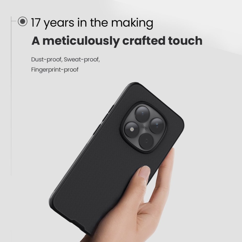 Nillkin Super Frosted PRO hátlap a Xiaomi Redmi Note 15 Pro 5G fekete színhez