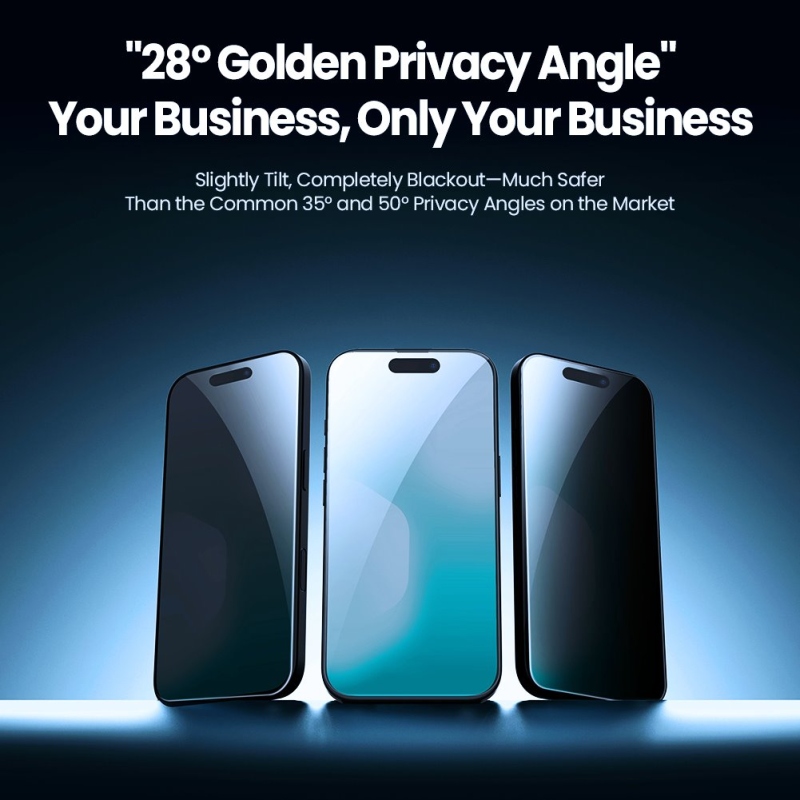 Nillkin Edzett üveg 0.25mm Guardian 2.5D Apple iPhone Air fekete (applikátorral)